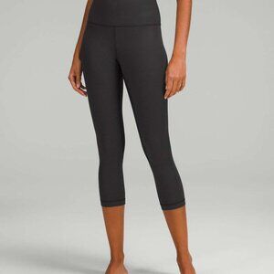 Lululemon Align High-Rise Crop 21" Polka Squat Emboss Black